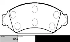 Тормозные колодки дисковые CTR CKF-38