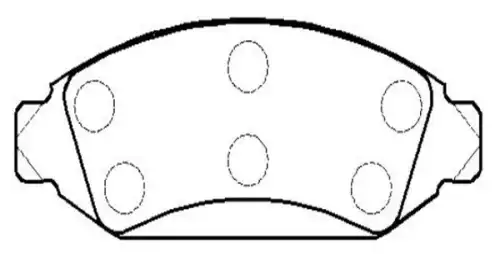 Тормозные колодки дисковые CTR CKF-38