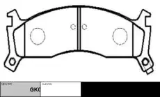 Тормозные колодки дисковые CTR CKCR-27