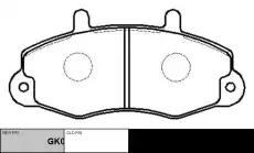 Тормозные колодки дисковые CTR CKF-39