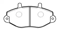 Тормозные колодки дисковые CTR CKF-40