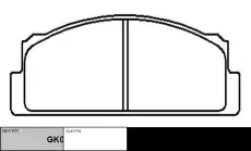 Тормозные колодки дисковые CTR CKFI-12
