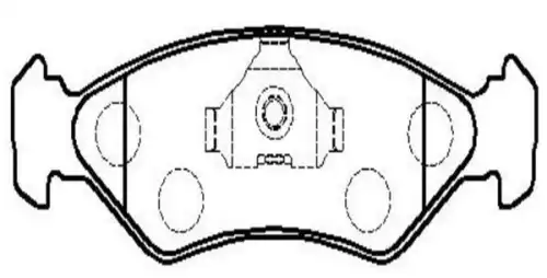 Тормозные колодки дисковые CTR CKF-42