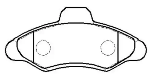 Тормозные колодки дисковые CTR CKF-44