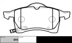 Тормозные колодки дисковые CTR CKG-42