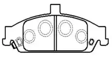 Тормозные колодки дисковые CTR CKG-44