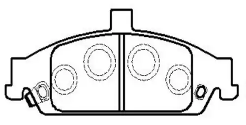 Тормозные колодки дисковые CTR CKG-44