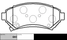 Тормозные колодки дисковые CTR CKG-47