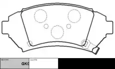 Тормозные колодки дисковые CTR CKG-48