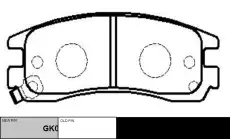 Тормозные колодки дисковые CTR CKG-49