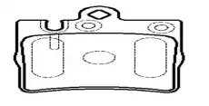 Тормозные колодки дисковые CTR CKBZ-28
