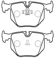 Тормозные колодки дисковые HSB HP9536