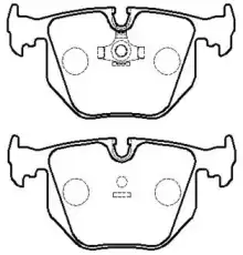 Тормозные колодки дисковые HSB HP9536