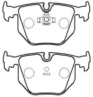 Тормозные колодки дисковые HSB HP9536