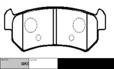 Тормозные колодки дисковые CTR CKG-51