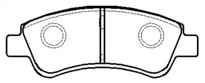 Тормозные колодки дисковые HSB HP9543