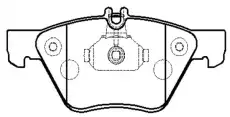Тормозные колодки дисковые CTR CKBZ-34