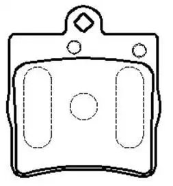 Тормозные колодки дисковые HSB HP9578