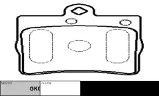 Тормозные колодки дисковые CTR CKBZ-35