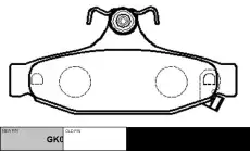 Тормозные колодки дисковые CTR CKG-55