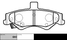 Тормозные колодки дисковые CTR CKG-56