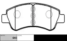 Тормозные колодки дисковые CTR CKPU-37