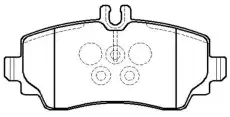 Тормозные колодки дисковые CTR CKBZ-36