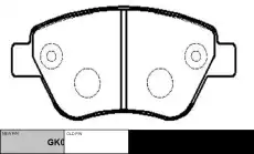 Тормозные колодки дисковые CTR CKFI-20