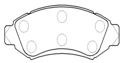 Тормозные колодки дисковые CTR CKF-53