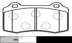 Тормозные колодки дисковые CTR CKBZ-37