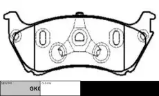 Тормозные колодки дисковые CTR CKBZ-39