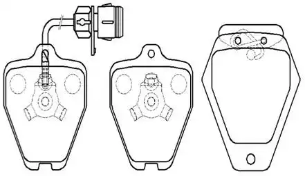 Тормозные колодки дисковые HSB HP9669