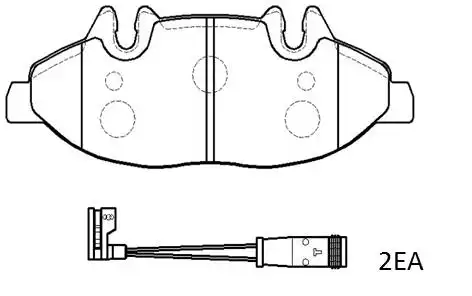 Тормозные колодки дисковые HSB HP9675