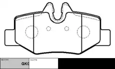 Тормозные колодки дисковые CTR CKBZ-41