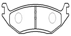 Тормозные колодки дисковые CTR CKCR-31