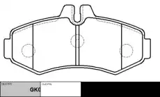 Тормозные колодки дисковые CTR CKBZ-42