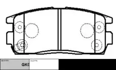 Тормозные колодки дисковые CTR CKG-59