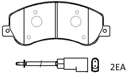 Тормозные колодки дисковые HSB HP9698