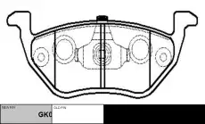 Тормозные колодки дисковые CTR CKF-61