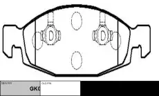 Тормозные колодки дисковые CTR CKCR-33