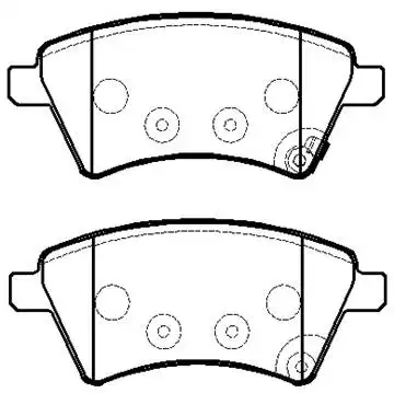 Тормозные колодки дисковые HSB HP9716