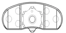 Тормозные колодки дисковые CTR CKF-62