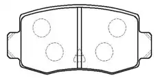 Тормозные колодки дисковые CTR CKF-64