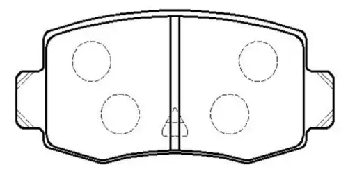 Тормозные колодки дисковые CTR CKF-64