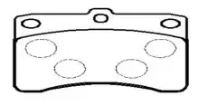 Тормозные колодки дисковые CTR CKD-1