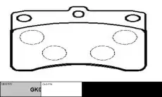 Тормозные колодки дисковые CTR CKD-1