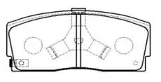 Тормозные колодки дисковые CTR CKD-4