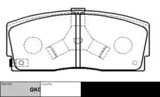 Тормозные колодки дисковые CTR CKD-4