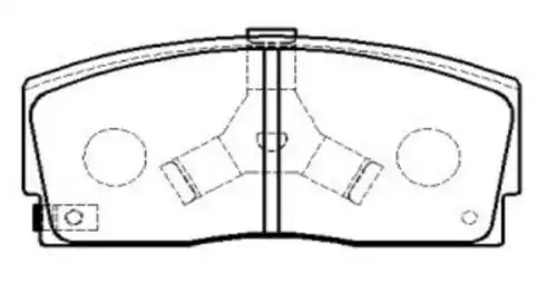 Тормозные колодки дисковые CTR CKD-4