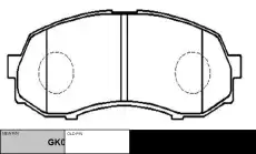 Тормозные колодки дисковые CTR CKD-8